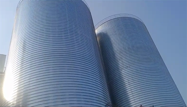 盖州2座混凝土高架卷板仓